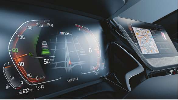 BMW Serie 1 F40, BMW Live Cockpit Professional Rete di display BMW Live Cockpit Professional della BMW Serie 1 F40