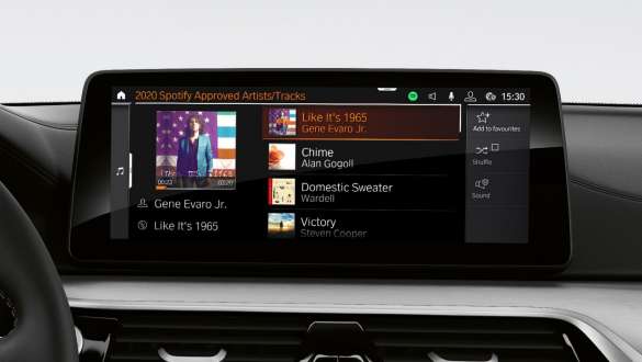 Connected Music della BMW Serie 5 Touring G31 Connected Music della BMW Serie 5 Touring G31 Facelift 2020, interni, cockpit