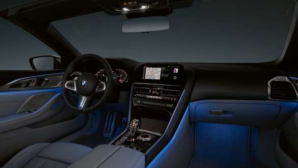 BMW M850i xDrive Dravit Grey metallic, Ambient Light G14. BMW M850i xDrive Dravit Grey metallic, Ambient Light G14.