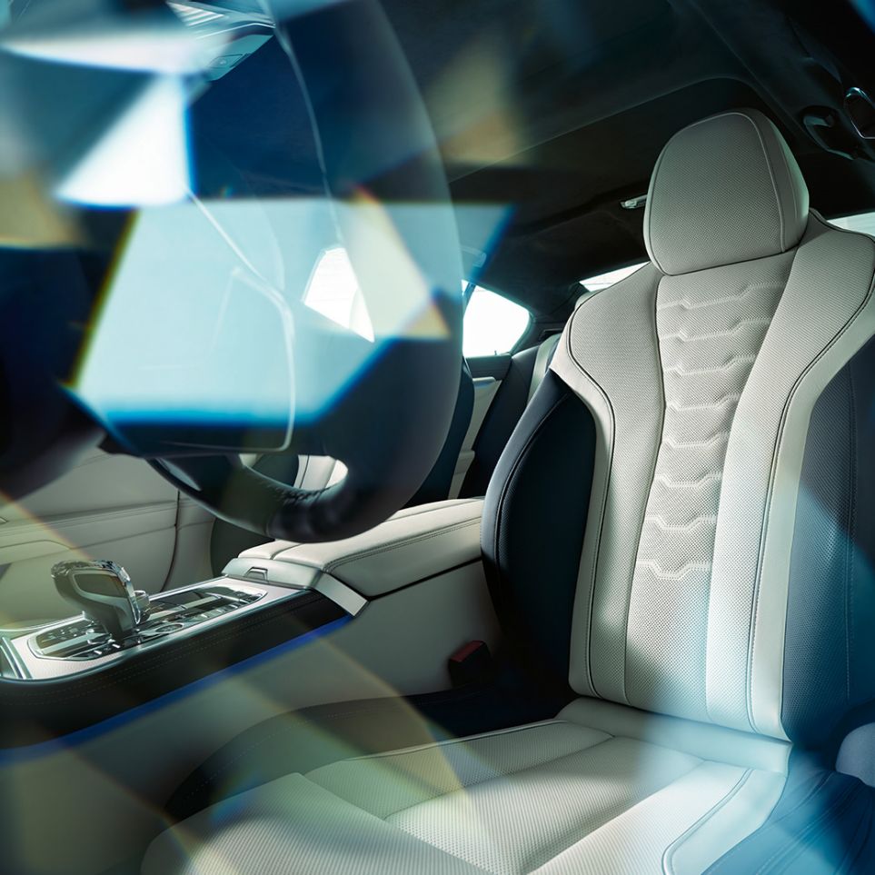 Design degli interni, imbottiture G16 Nuova BMW Serie 8 Gran Coupé, design degli interni, imbottiture G16