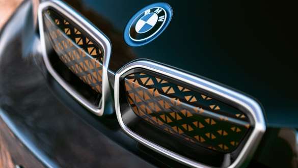BMW i3 Unique Forever Edition I01 Primo piano della calandra a doppio rene BMW i3 Unique Forever Edition I01 Primo piano della calandra a doppio rene