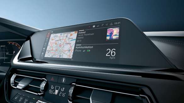 BMW Live Cockpit Professional della BMW M440i xDrive Cabrio G23 2020 BMW Live Cockpit Professional della BMW M440i xDrive Cabrio G23 2020 Interni