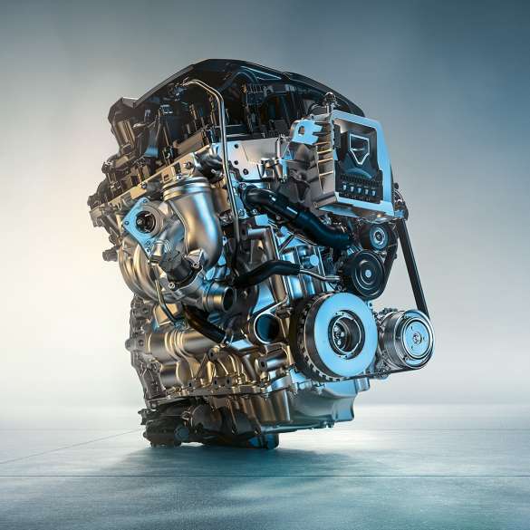 Motore BMW M135i xDrive. Il motore Otto a 4 cilindri M TwinPower Turbo della BMW M135i M da 225 kW (306 CV).