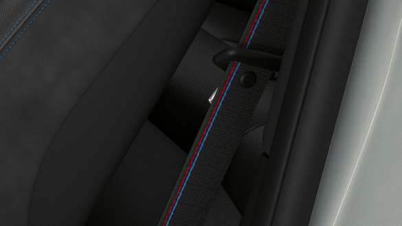 Cinture di sicurezza M della BMW M2 Competition F87 Cinture di sicurezza della BMW M2 Competition F87 2018 Hockenheim Silver metallizzato, interni