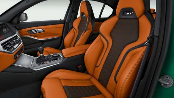 Sedili sportivi M della BMW M3 Berlina G80 2020 BMW M3 Berlina G80 2020 Sedili sportivi M abitacolo