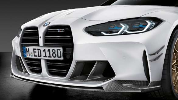 Elemento frontale M Performance in carbonio BMW M3 Berlina G80 2020 BMW M3 Berlina G80 2020 Elemento frontale M Performance in carbonio Primo piano