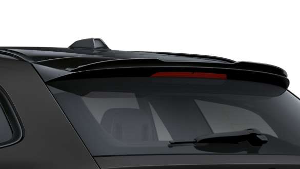 Spoiler posteriore sul tetto M Performance nero lucido della BMW M3 Competition Touring G81 BMW Individual Frozen Black metallizzato Spoiler posteriore sul tetto M Performance nero lucido della BMW M3 Competition Touring G81 BMW Individual Frozen Black metallizzato