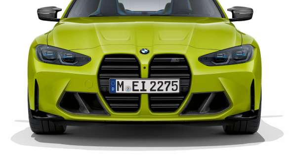 Design frontale della BMW M4 Competition Coupé G82 2020 BMW M4 Competition Coupé G82 2020 Design del frontale Vista frontale