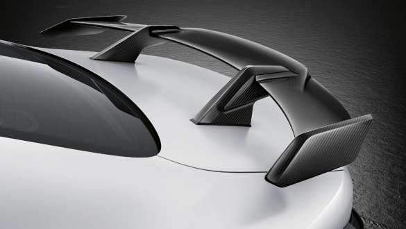 Spoiler posteriore M Performance in carbonio della BMW M4 Coupé G82 2020 BMW M4 Coupé G82 2020 Spoiler posteriore M Performance in carbonio Primo piano