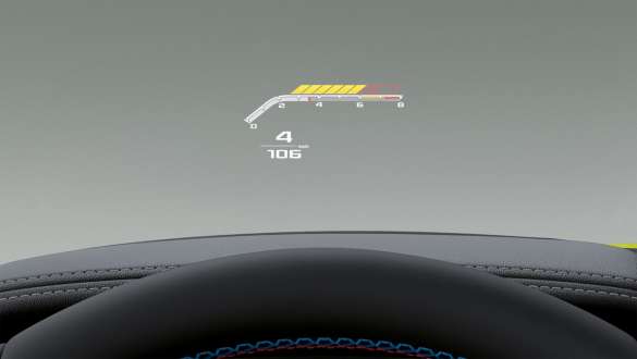 BMW Head-Up Display della M Automobili BMW Serie 4 Coupé G82 G22 Automobili M BMW Serie 4 Coupé G82 G22 BMW Head-Up Display