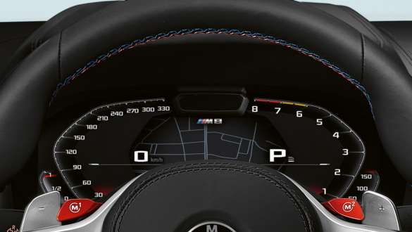 Combinazione di strumenti specifica M F91. Combinazione di strumenti specifica M della BMW M8 Competition Cabrio F91.