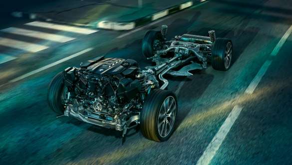 Assetto adattivo M G15. BMW M850i xDrive Coupé con assetto adattivo M G15.