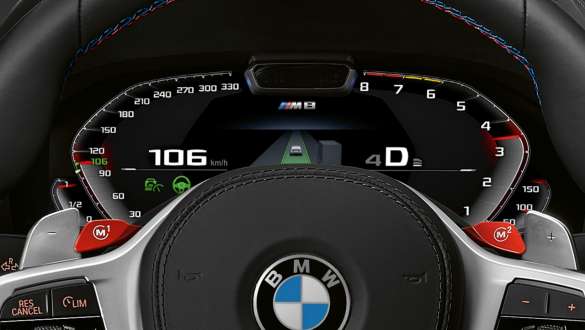 Combinazione di strumenti specifica M F92. Combinazione di strumenti specifica M della BMW M8 Competition Coupé F92.