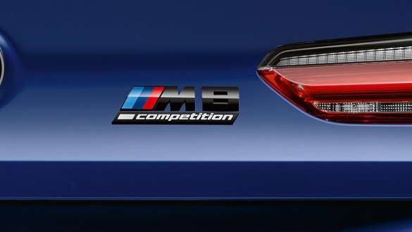 Scritta M8 Competition F92. Scritta M8 Competition della BMW M8 Competition Coupé F92.
