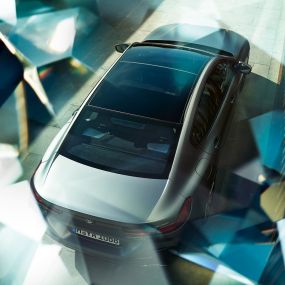 Panorama glass roof BMW M850i xDrive Gran Coupé G16 Panorama glass roof BMW M850i xDrive Gran Coupé G16 2019 BMW Individual Frozen Bluestone metallic birds-eye view