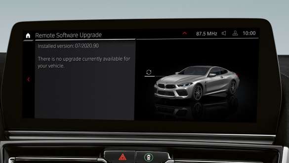 Remote Software Upgrade delle Automobili BMW Serie 8 Gran Coupé M F93 LCI Facelift 2022 Automobili BMW Serie 8 Gran Coupé M F93 LCI Facelift 2022 Remote Software Upgrade Control Display