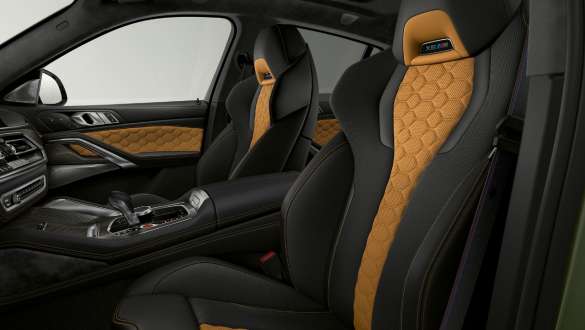 Sedili multifunzione M della BMW X6 M Competition F96 Sedili multifunzione M in pelle Merino della BMW X6 M Competition F96 2020 SUV Abitacolo