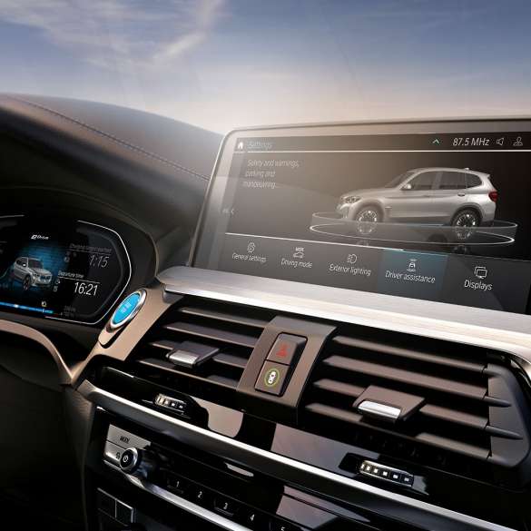 Sistemi di assistenza alla guida della Nuova BMW iX3 G08 Control Display cockpit Sistemi di assistenza alla guida delle Nuova BMW iX3 G08 2020 Control Display cockpit
