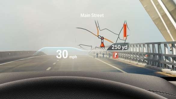 BMW Head-Up Display della BMW X4 G02 BMW Head-Up Display della BMW X4 G02 2018 Parabrezza