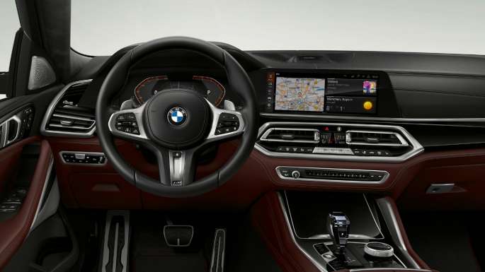BMW X6 with BMW Individual, Cockpit G06. BMW X6 Interior with BMW Individual with focus on the cockpit G06.
