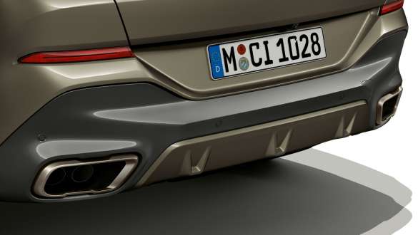 Nuova BMW X6 in versione M Sport G06. Close-up della Nuova BMW X6 in versione M Sport G06.