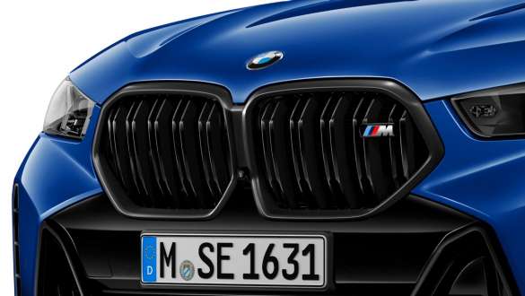 Diffusore posteriore M Calandra frontale in nero lucido BMW X6 G06 LCI BMW X6 G06 LCI M Calandra frontale in nero lucido
