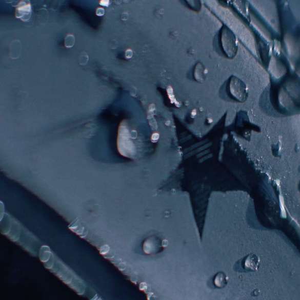 Primo piano del marchio della stella, pneumatici BMW Primo piano del marchio della stella, pneumatici BMW