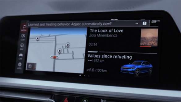 BMW Intelligent Personal Assistant Automate My Habits BMW Intelligent Personal Assistant Automate My Habits Visualizzazione nel Control Display