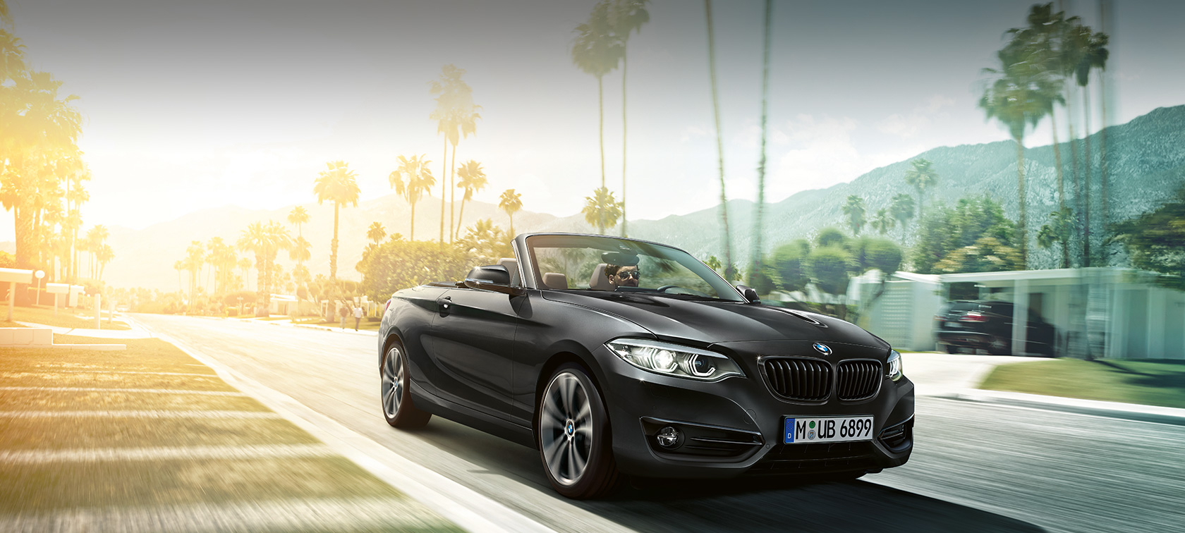 BMW Serie 2 Cabrio, ripresa in movimento BMW Serie 2 Cabrio, ripresa in movimento