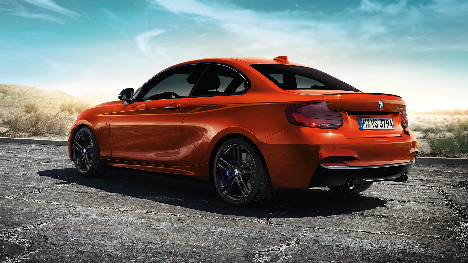 BMW Serie 2 Coupé, ripresa posteriore a tre quarti F22 BMW Serie 2 Coupé, ripresa posteriore a tre quarti F22