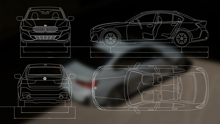 Bozza dati tecnici della BMW Serie 3 Berlina LCI G20 Bozza dati tecnici della BMW Serie 3 Berlina LCI G20