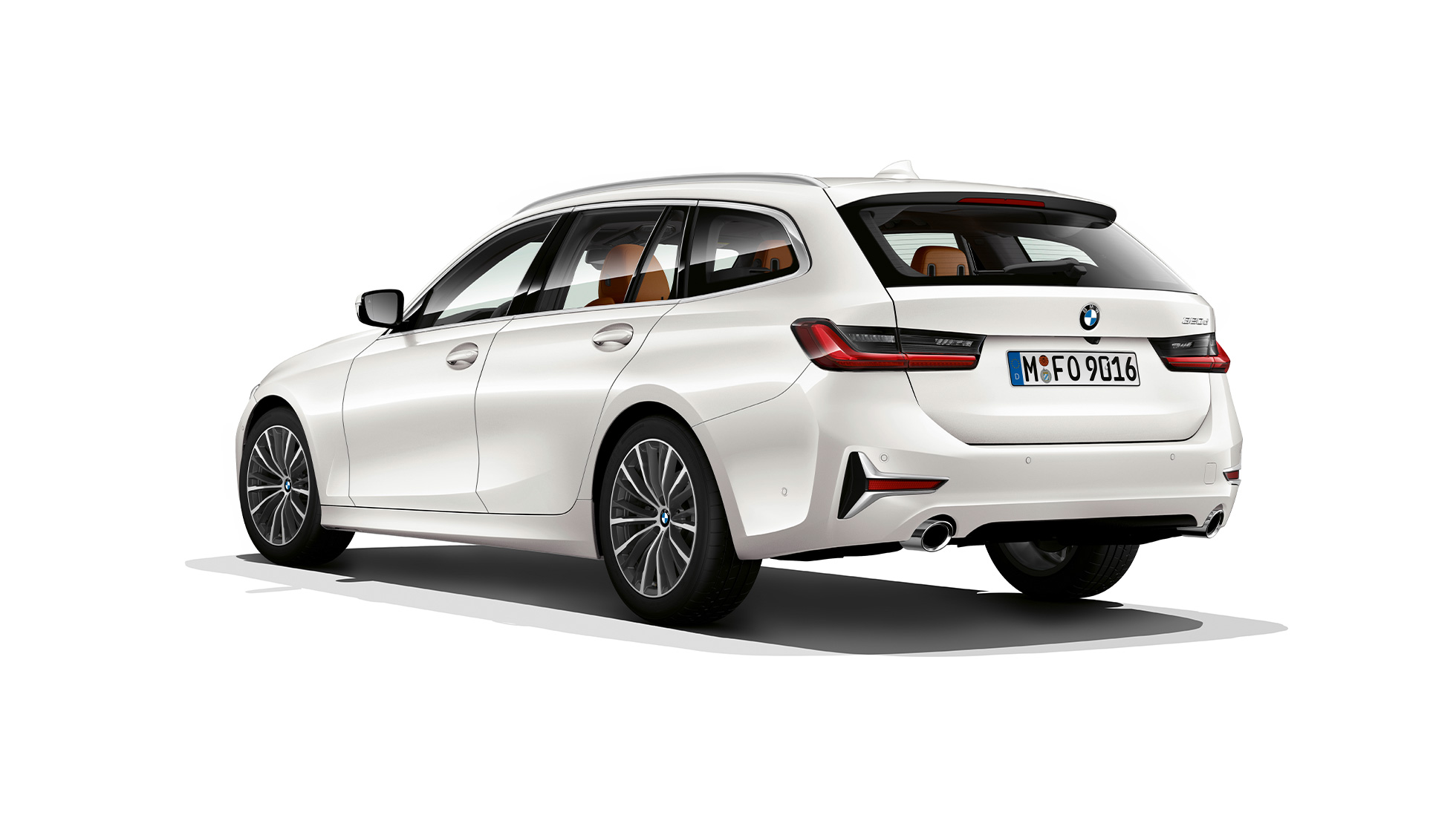 Versione Luxury, vista posteriore a tre quarti G21 BMW Serie 3 Touring, versione Luxury, vista posteriore a tre quarti G21