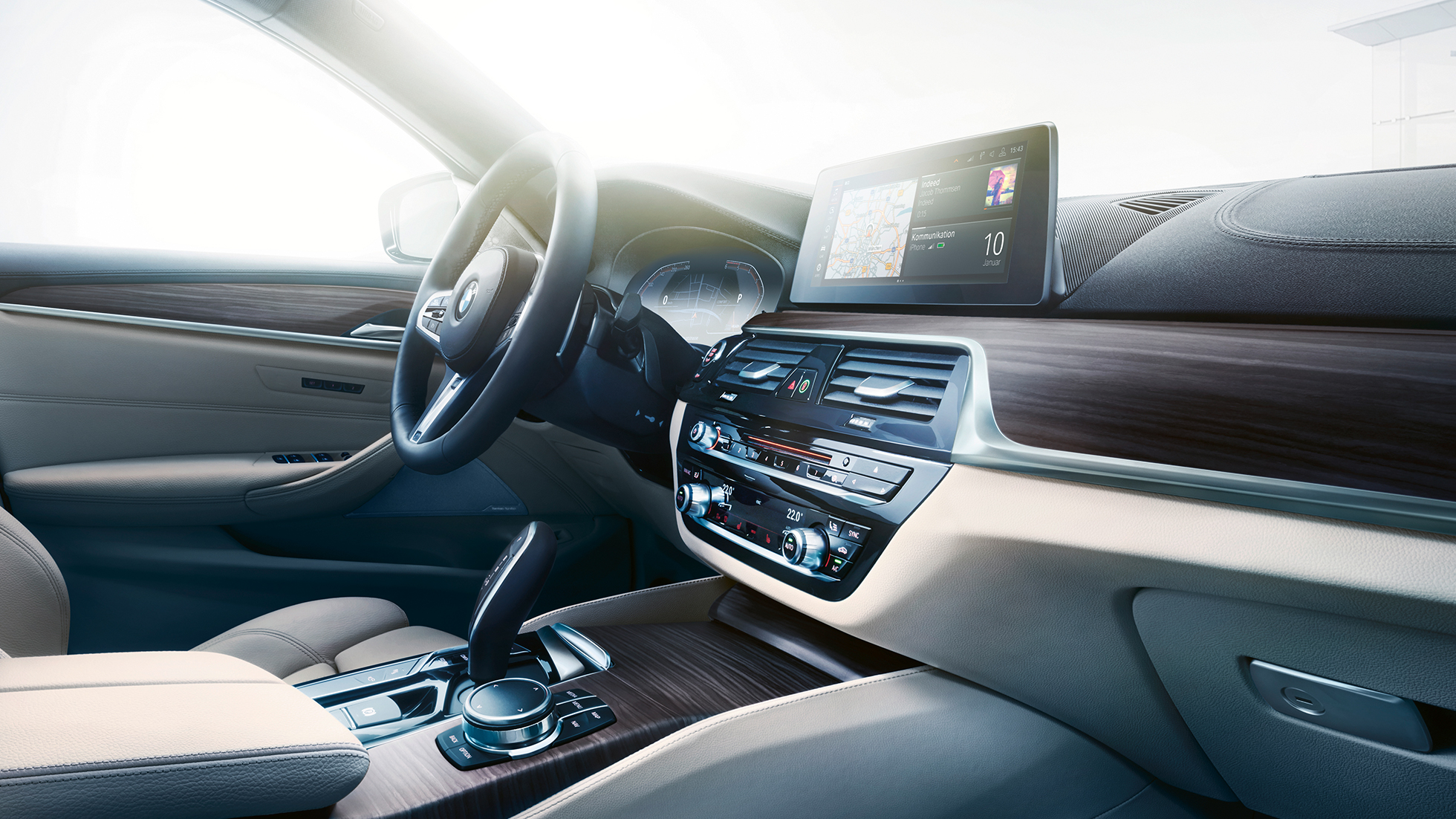 Sistemi di assistenza BMW Serie 5 Touring Sistemi di assistenza BMW Serie 5 Touring caratteristiche salienti 530d xDrive Touring G31 Mediterranean Blue metallizzato Cockpit
