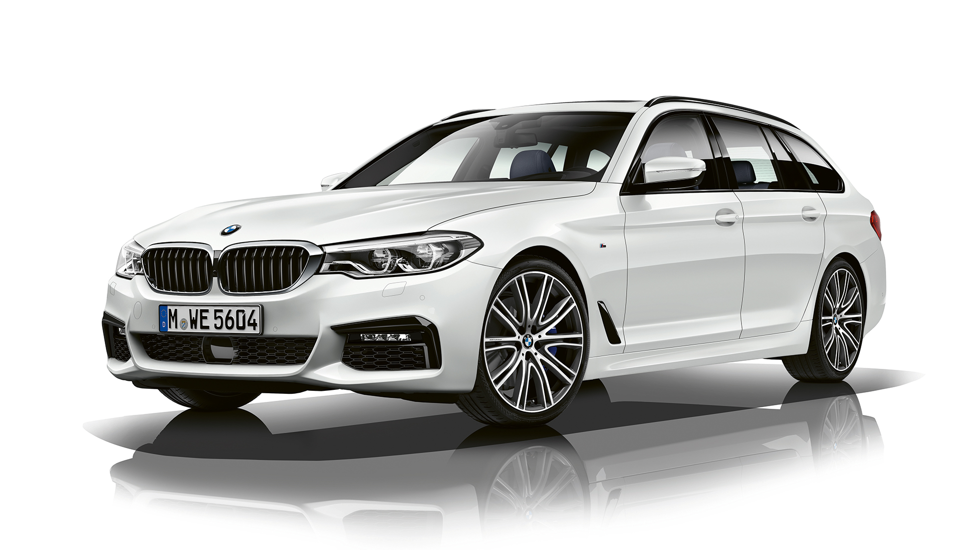 Pacchetto sportivo M Vista anteriore a tre quartiBMW Serie 5 Touring Pacchetto sportivo M BMW Serie 5 Touring 530d xDrive Touring G31 Alpine White Vista anteriore a tre quarti
