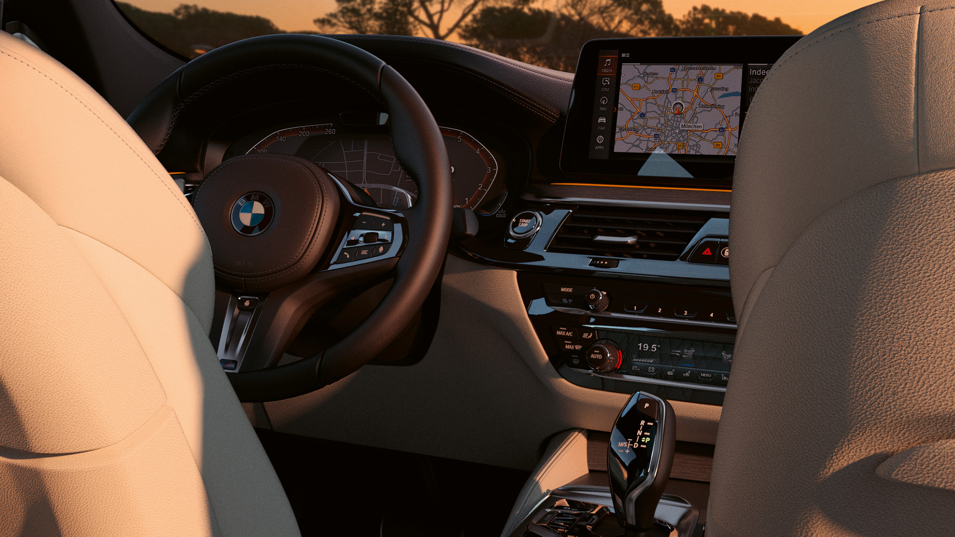 Cockpit della BMW Serie 6 Gran Turismo G32 2020 Cockpit della BMW Serie 6 Gran Turismo 640i xDrive G32 2020, interni
