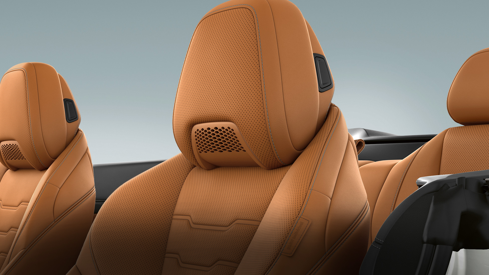 Nuova BMW M850i xDrive, sedile multifunzione con air collar, Pelle Merino Cognac G14. Nuova BMW M850i xDrive, sedile multifunzione con air collar, Pelle Merino Cognac G14.
