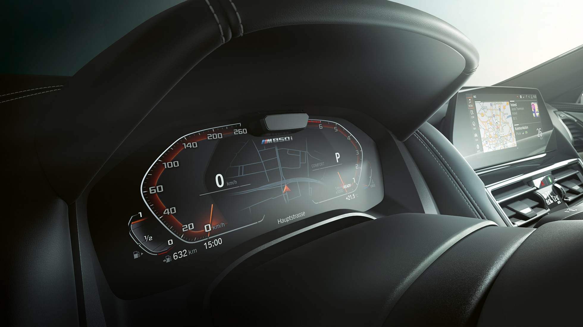 Nuova BMW M850i xDrive, quadro strumenti, Driving Assistant Plus G14. Nuova BMW M850i xDrive, quadro strumenti, Driving Assistant Plus G14.