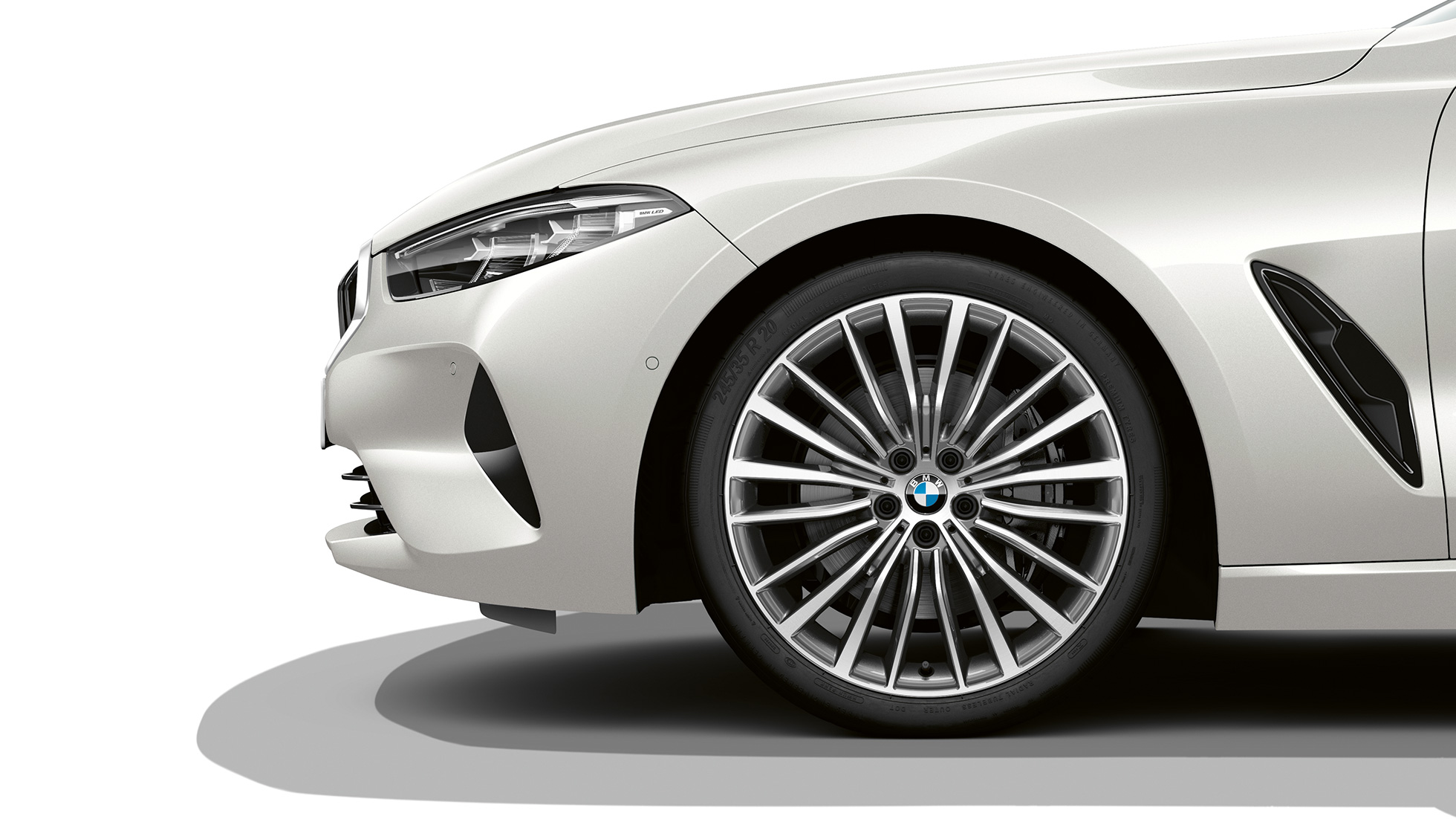 Cerchi in lega leggera da 19", styling multiraggi n° 73 bicolore G15. BMW Serie 8 Coupé, cerchio in lega leggera da 19'', styling multiraggi n° 731 bicolore G15.