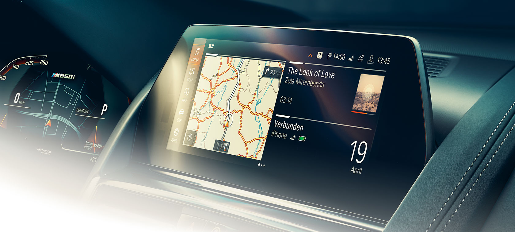 Control Display G15 BMW Serie 8 Coupé, interni, Control Display G15.