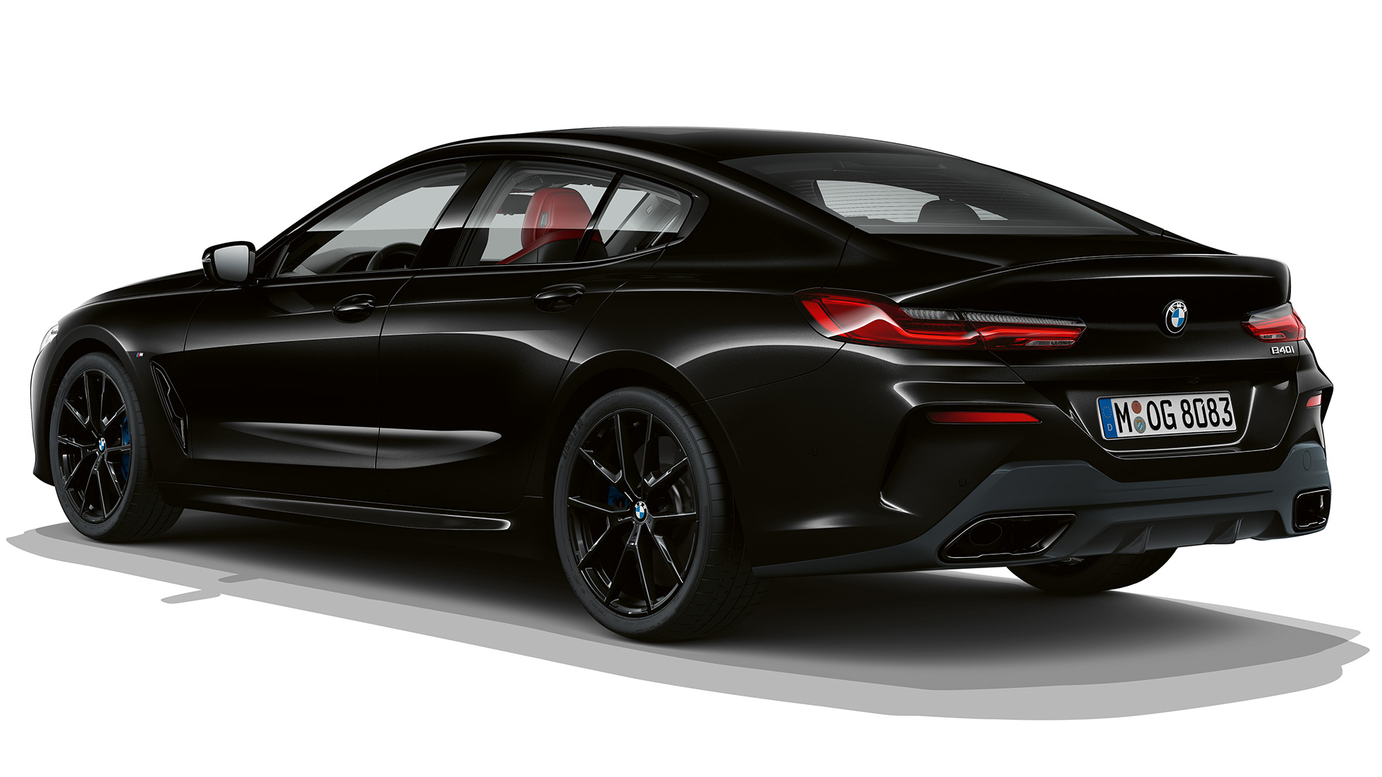 Pacchetto sportivo M, vista posteriore a tre quarti G16 Nuova BMW Serie 8 Gran Coupé, pacchetto sportivo M, vista posteriore a tre quarti G16