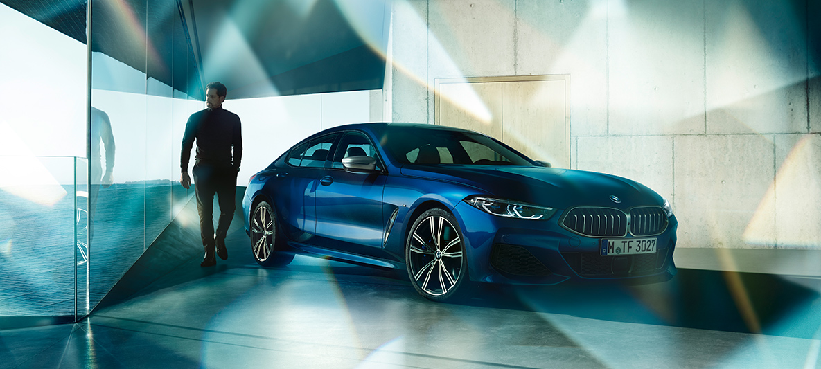 BMW Individual, vista anteriore a tre quarti G16 Nuova BMW Serie 8 Gran Coupé, BMW Individual, vista anteriore a tre quarti G16