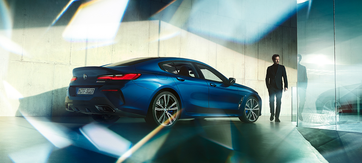 BMW Individual, vista posteriore a tre quarti G16 Nuova BMW Serie 8 Gran Coupé, BMW Individual, vista posteriore a tre quarti G16