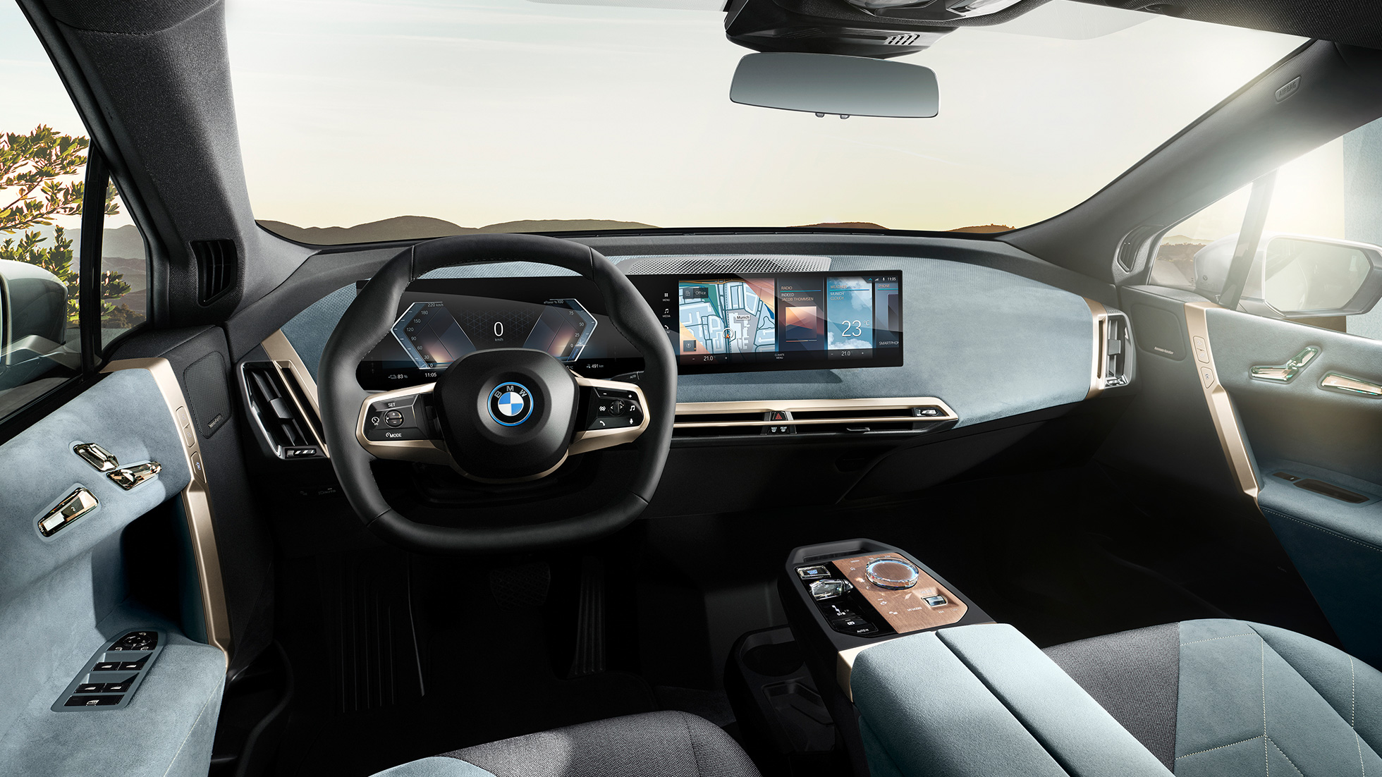 BMW iX Cockpit Interni BMW iX i20 cockpit interno