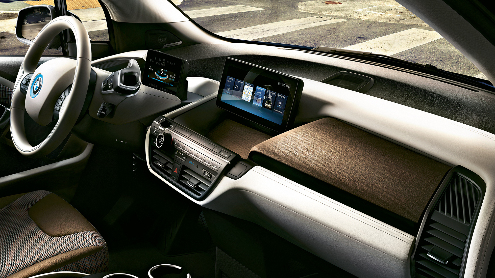 BMW i3 2018 interni I01 BMW i3 I01 2018 Interni Control Display