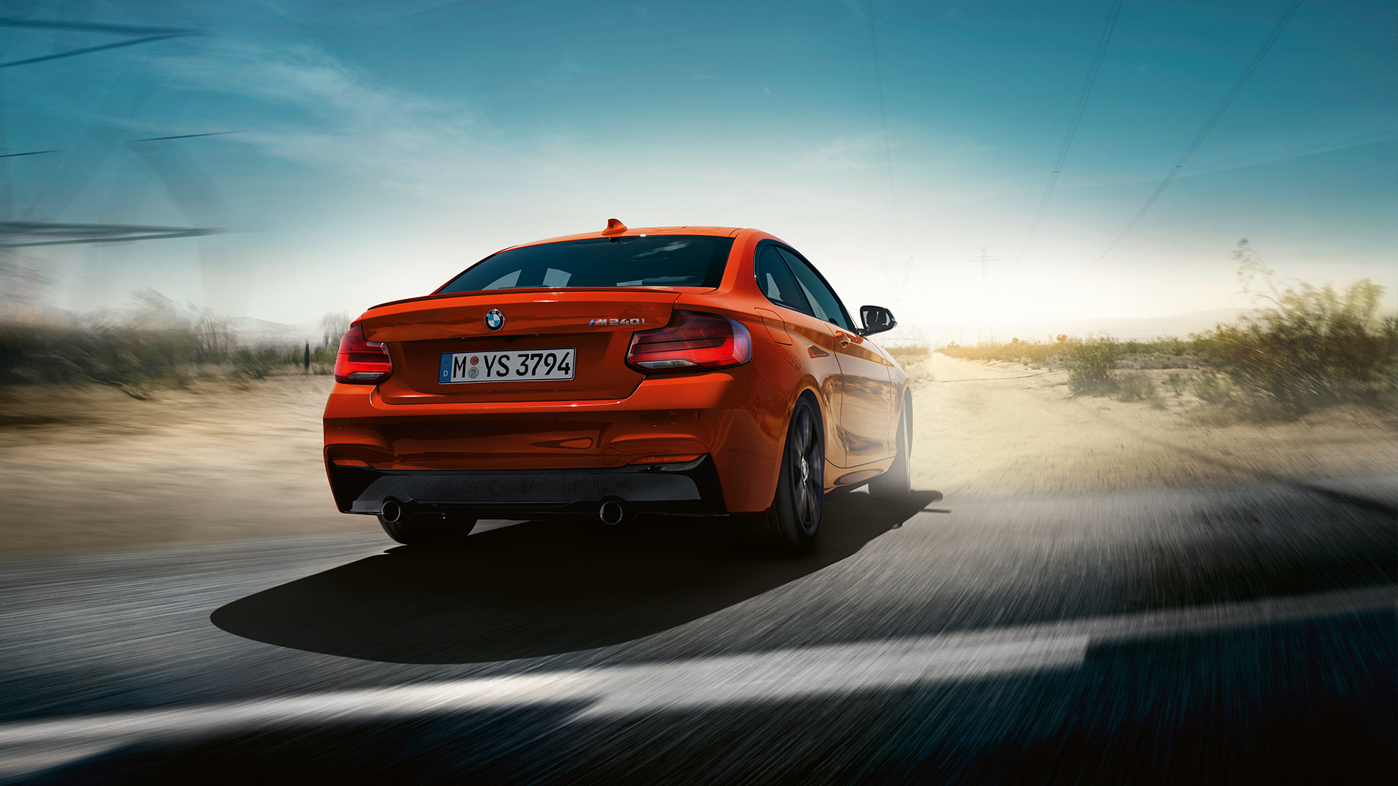 Assetto della BMW M240i Coupé F22 Assetto della BMW M240i Coupé F22 2017 Sunset Orange metallizzato