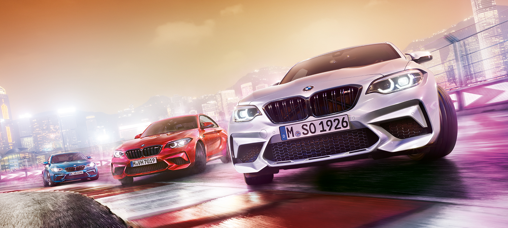 Design BMW M2 Competition F87 Design della BMW M2 Competition F87 2018 Hockenheim Silver metallizzato, vista anteriore a tre quarti