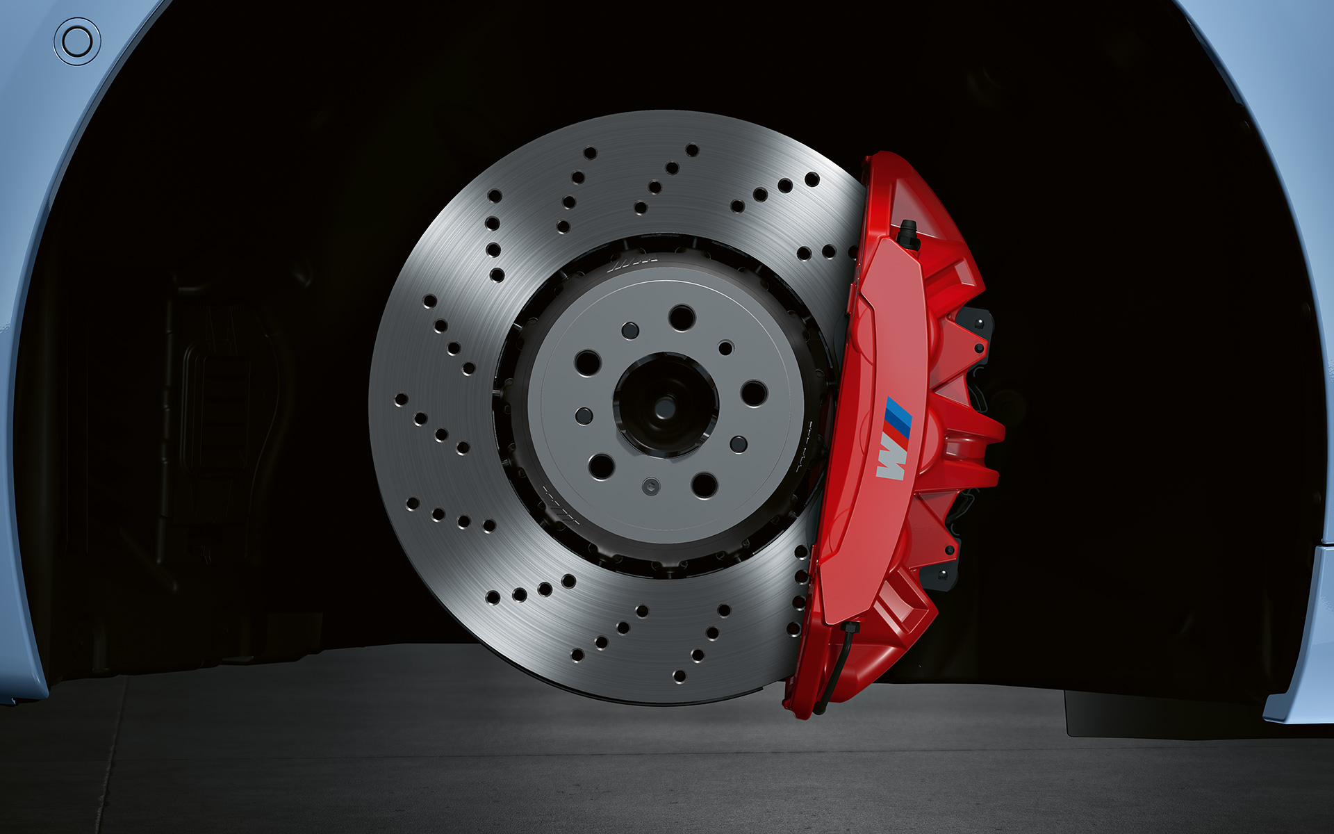 BMW M2 G87 Freni carboceramici M Compound con pinze rosse lucide Freni carboceramici M Compound con pinze rosse lucide della BMW M2 G87