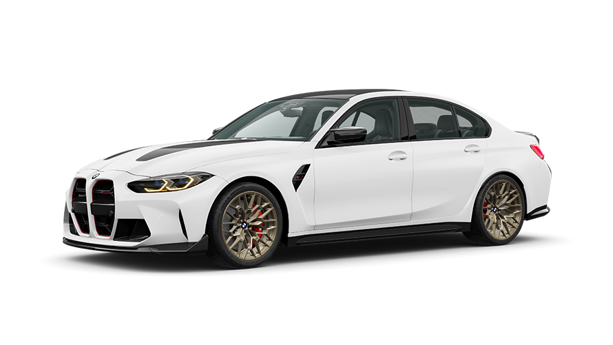 Versioni BMW M BMW M3 G80 vista laterale a tre quarti Versioni BMW M BMW M3 G80 vista laterale a tre quarti