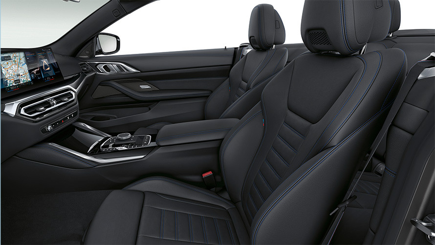 BMW M440i xDrive Cabrio G23 2020 Interni con sedili sportivi anteriori in pelle
