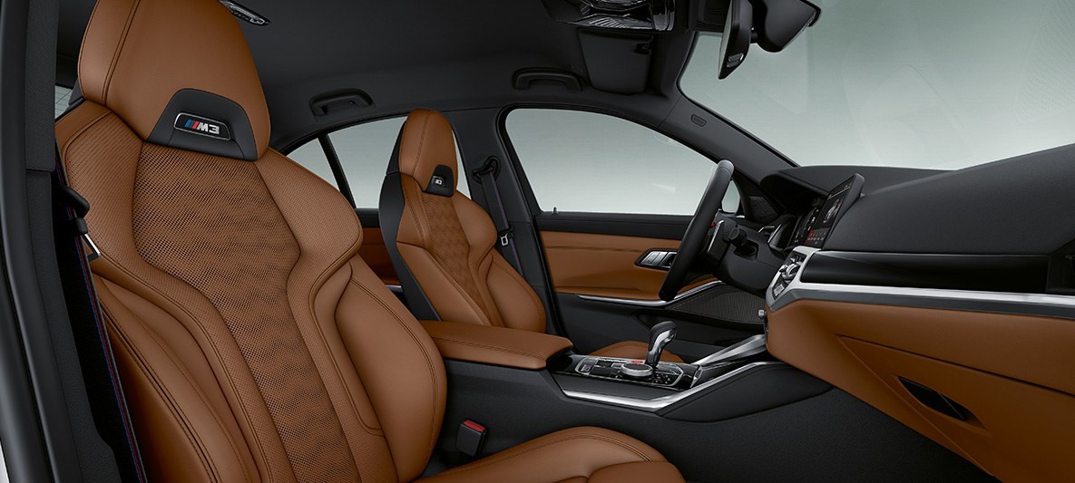Rivestimenti interni in pelle Merino full BMW Individual Tartufo BMW M4 Coupé 2020 G82 Abitacolo Rivestimenti interni in pelle Merino full BMW Individual Tartufo BMW M4 Coupé G82 2020 Abitacolo Cockpit